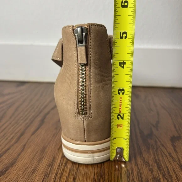 Eileen Fisher Tan Leather Wedge Sandals Sally Wedges, Sz 10 - Picture 12 of 12